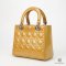 DIOR LADY MEDIUM YELLOW PATENT SHW