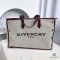 GIVENCHY TOTE BEIGE RED GHW