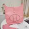 HERMES EVELYNE GM PINK ROSE AZALEE TOGO SHW STAMP T
