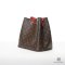 LV NEONOE MM BROWN MONOGRAM RED CANVAS GHW