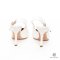 DIOR J_A SLINGBACK PUMP 36 WHITE JACQUARD