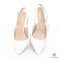 DIOR J_A SLINGBACK PUMP 36 WHITE JACQUARD