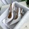 DIOR J_A SLINGBACK PUMP 36 WHITE JACQUARD
