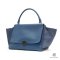 CELINE TRAPEZE SMALL BLUE CALF SHW