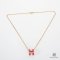 HERMES NECKLACE POP PINK GHW