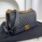 CHANEL BOY 10_ BLACK CAVIAR RGHW