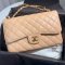 CHANEL CLASSIC 12_ BEIGE CAVIAR GHW