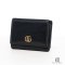 GUCCI TRI FOLD WALLET SHORT BLACK CALF GHW