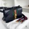 GUCCI SYLVIE SMALL BLACK GREEN RED CALF GHW