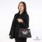 GUCCI TOTE LEATHER BLACK BUTTERFLY CRYSTAL