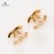 CHANEL GOLDEN WITH C C EARRING