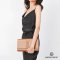 YSL CLUTCH VINTAGE LEATHER YSL STITCH CARAMEL