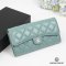 CHANEL SARAH WALLET LIGHT GREEN CAVIAR GHW
