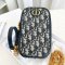 DIOR PHONE WITH CHAIN 10 BLUE OBLIQUE JACQUARD GHW