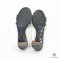 HERMES ORAN SANDALS HIGH HEELS 35.5 TAUPE GREY SILVER
