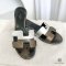 HERMES ORAN SANDALS HIGH HEELS 35.5 TAUPE GREY SILVER