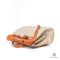 HERMES HERBAG BROWN BEIGE DENIM SHW
