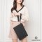 GUCCI CLUTCH LEATHER EMBOSSED BLACK