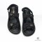 CHANEL SANDALS WITH STRAP 38.5 BLACK GHW