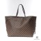 LV NEVERFULL GM BROWN DAMIER DAMIER CANVAS GHW