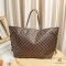 LV NEVERFULL GM BROWN DAMIER DAMIER CANVAS GHW