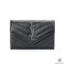YSL ENVELOPE SHORT BLACK CHEVRON SHW