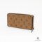 LOUIS VUITTON CLEMENCE WALLET LONG BROWN REVERSE CANVAS GHW