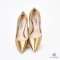PRADA PUMP 37 GOLD METALLIC GHW