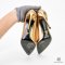 PRADA PUMP 37 GOLD METALLIC GHW