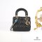 DIOR LADY MINI BLACK LAMB SHW