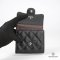CHANEL TRI FOLD SHORT WALLET BLACK CAVIAR SHW