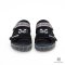 OFF-WHITE LOGO STRAP RIDGED SANDALS 39 BLACK