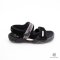 OFF-WHITE LOGO STRAP RIDGED SANDALS 39 BLACK