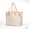 LV NEVERFULL MM AZUR DAMIER CANVAS GHW