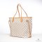 LV NEVERFULL MM AZUR DAMIER CANVAS GHW