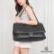CHANEL CLASSIC TRAVELLING JUMBO IN BLACK CALF SKIN SHW