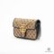 GUCCI MARMONT 22 BLACK BROWN GG SUPREME MONOGRAM GHW