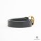 GUCCI BELT 3 CM 80 BLACK CALF GHW