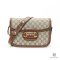 GUCCI HORSEBIT 1955 MEDIUM BROWN GG SUPREME MONOGRAM GHW