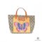 GUCCI KID_S TOTE MINI BROWN ORINEG GG SUPREME MONOGRAM SHW