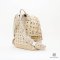 MCM BACKPACK MEDIUM BEIGE CALF GHW