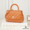 CHANEL COCO 7.5 CARAMEL CAVIAR GHW MICROSHIP