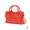 BALENCIAGA CITY GIANT MINI RED LAMB GHW STAMP J 2013