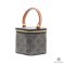 CELINE VANITY 9.5 BROWN TAN CANVAS GHW