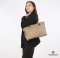 GUCCI TOTE DENIM MONOGRAM BROWN