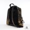 MCM BACKPACK 30 BLACK GOLD CANVAS GHW