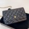 CHANEL WOC 7.5 BLACK LAMB GHW