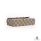 GUCCI PADLOCK MINI WHITE BROWN STRAP GG MONOGRAM GHW