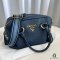 PRADA VITELLO PHENIX 29 BLUE CALF GHW