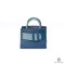 BOYY BOBBY CHARM WITH STRAP MINI BLUE CALF